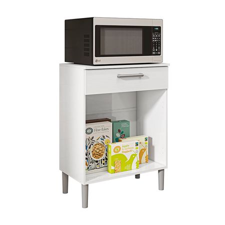 Mueble multiuso para microondas 1 Cajón MDP Blanco Kits Parana