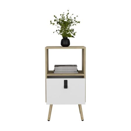 Velador Melamina Huna Beige Tuhome