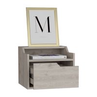 Velador Melamina Busan Gris Tuhome
