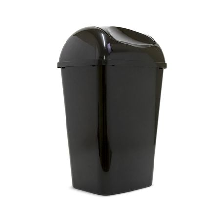 Tacho para Basura Reyplast Galax Negro 22.2 litros