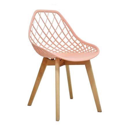 Silla diseño Turia Rosa Salmón Bonno