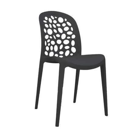 Silla diseño Burbuja Negro Bonno