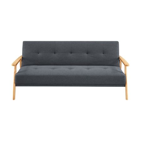 Sofá Futón Tela Gris Orange Modelo Tokio