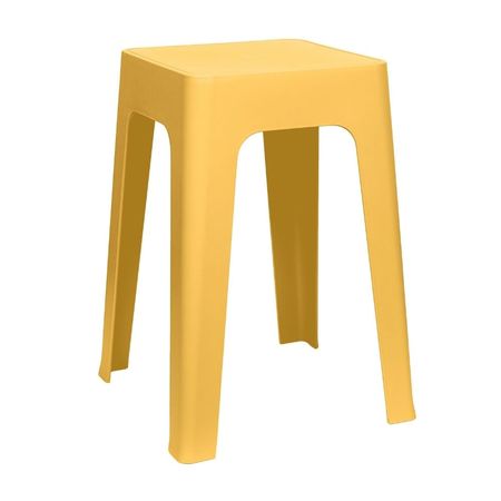 Banco Apilable Amarillo 28x28x47cm Orange