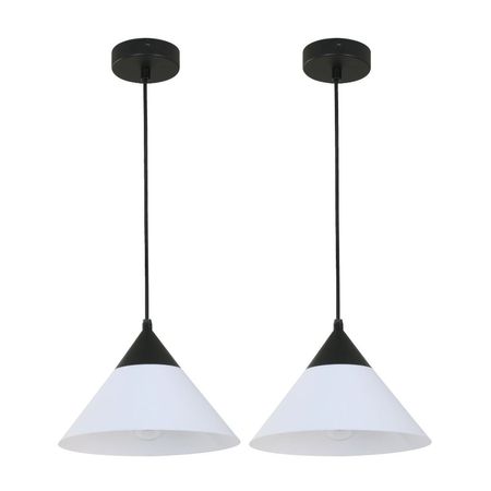 Pack de 2 Lámparas Colgantes Ikelite 10W 1 Luz E27