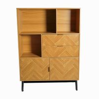 Estante Felix 2 Puertas 2 Cajones 100x140x35cm Orange
