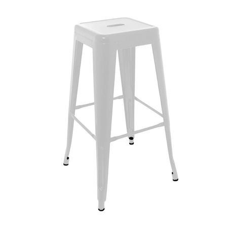 Banco Fijo para Bar Cloe Polipropileno Blanco Bonno