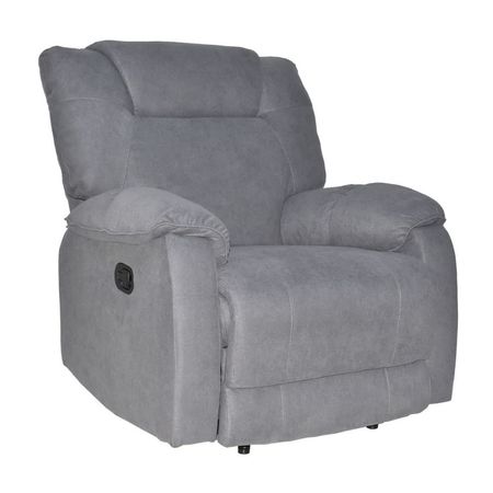 Sillón Reclinable Relax Queen Cuero Pu Gris Bonno
