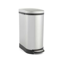 Tacho para Basura Orange Ovalado de 10l Plata con Pedal