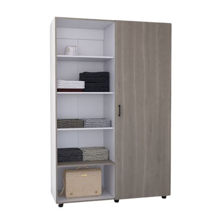 Ropero Melamina Tuhome Z90 Blanco 1 Puerta
