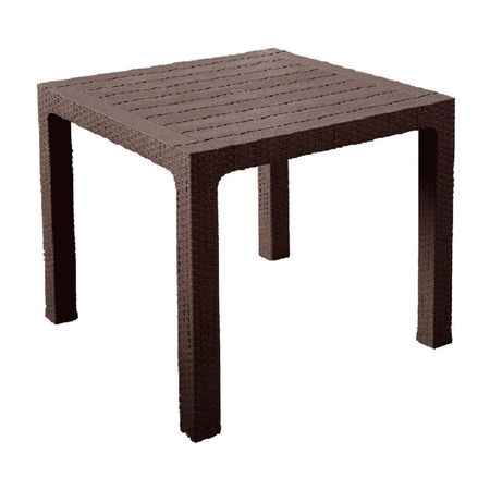 Mesa de Plástico Reyplast Roble Ratan 80x80cm