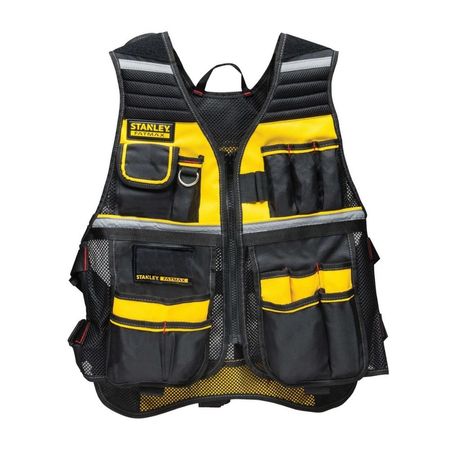 Chaleco de Trabajo Stanley Modelo FMST530201 Negro Reflectivo