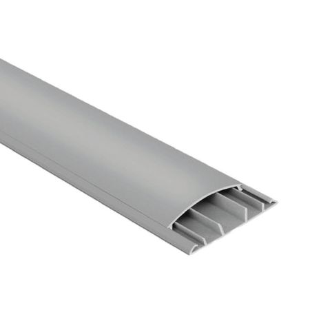 Canaleta Piso 60x15mm 2M con Adhesivo Gris Mutlusan