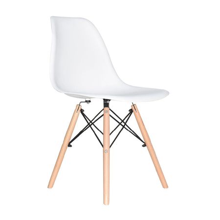 Silla diseño Eames Blanco Bonno