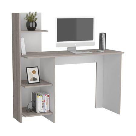 Escritorio Melamina Blanco Modelo WOW por Tuhome