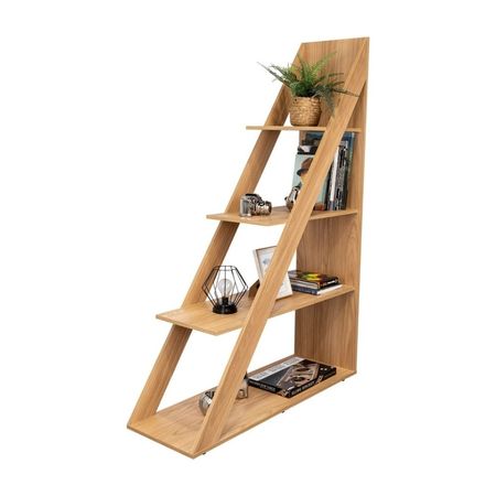 Estantería Melamina Lorain 4 niveles Tuhome Beige de 105cm