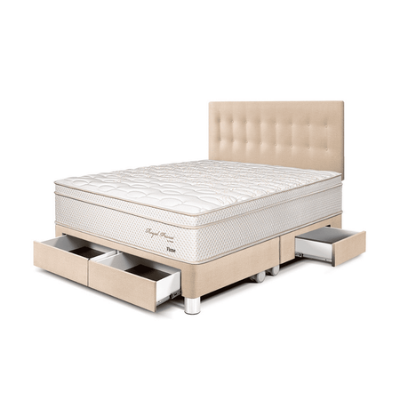 Dormitorio Royal Prince Con Cajones King Champagne Paraiso