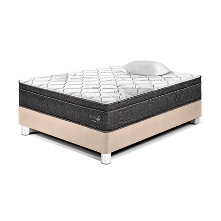 Cama Pocket Star 1.5 plazas Champagne Paraiso