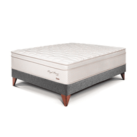 Cama Europea Royal Prince 1.5 plazas Gris Paraiso