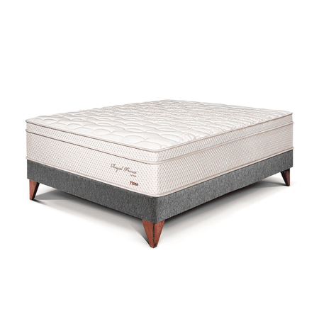 Cama Europea Royal Prince 1.5 plazas Gris Paraiso