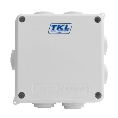 Caja de derivación PVC con cono 10x10x7cm Tkl