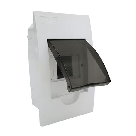 Tablero Empotrable 4 Polos Tkl Blanco Poliestireno IP40 22x13.5x8 cm