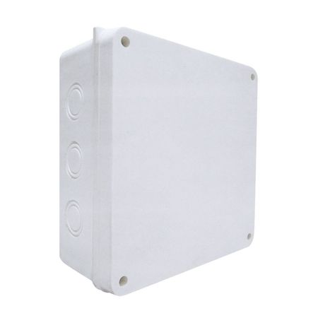 Caja de Paso PVC Tkl Modelo Sin Cono 20x20x8cm Blanco