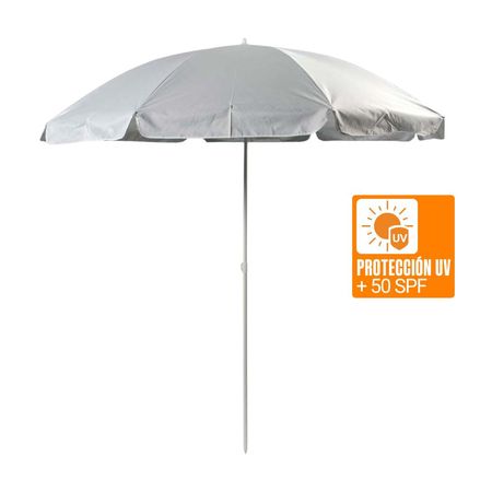 Sombrilla de Playa Orange 200 cm Protección UV FP50+ Blanco