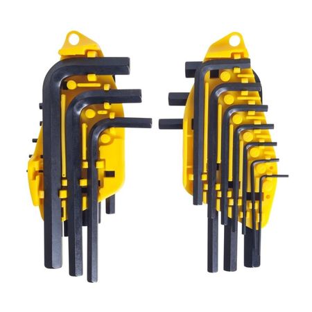 Juego de Llaves Stanley 20 pzas Hex Pulg Acero Negro