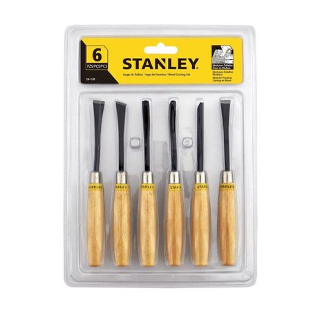 Juego de gubias x6 piezas Stanley