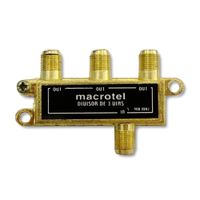 Divisor de Señal 3 Salidas Macrotel Mejora Recepción Vhf