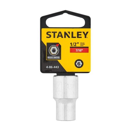 Dado hexagonal 7/16 Encastre 1/2 Stanley