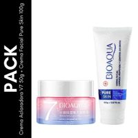 Pack Crema Aclaradora V7 50g + Crema Facial Pure Skin 100g - BIOAQUA