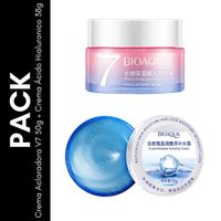 Pack Crema Aclaradora V7 50g + Crema Ácido Hialuronico 38g - BIOAQUA