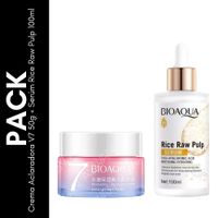 Pack Crema Aclaradora V7 50g + Serúm Rice Raw Pulp 100ml - BIOAQUA