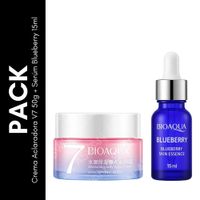 Pack Crema Aclaradora V7 50g + Serúm Blueberry 15ml - BIOAQUA