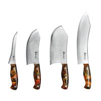 Set Cuchillos Carnicero Pro Mr. Grill Negro