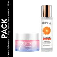 Pack Crema Aclaradora V7 50g + Tónico Facial Vitamin C 120ml - BIOAQUA