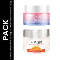 Pack Crema Aclaradora V7 50g + Crema Facial Vitamin C 30g - BIOAQUA