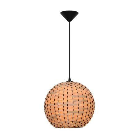 Lámpara Colgante de Bambú Orange Carmen E27 Estilo Natural