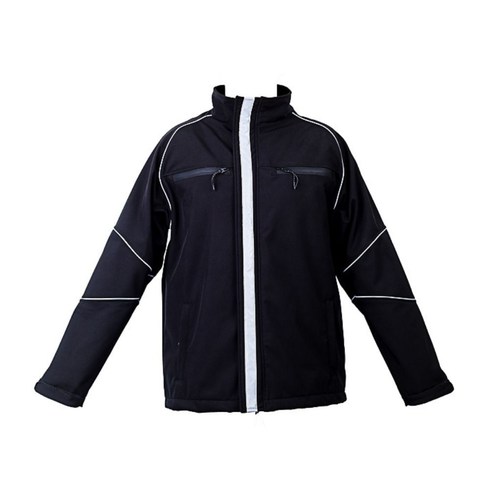 Casaca de Trabajo Werken Drill Softshell Reflectiva Negro Talla M