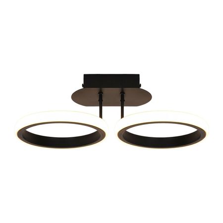 Lámpara Colgante LED Orange Mini Doha 15W en Color Negro con Luz Cálida