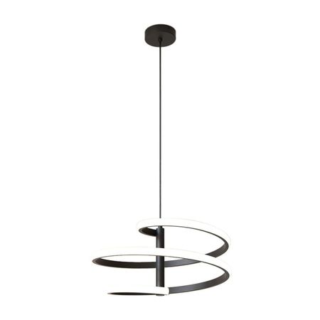 Lámpara Colgante Led Orange Espiral 27W Luz Cálida Negro