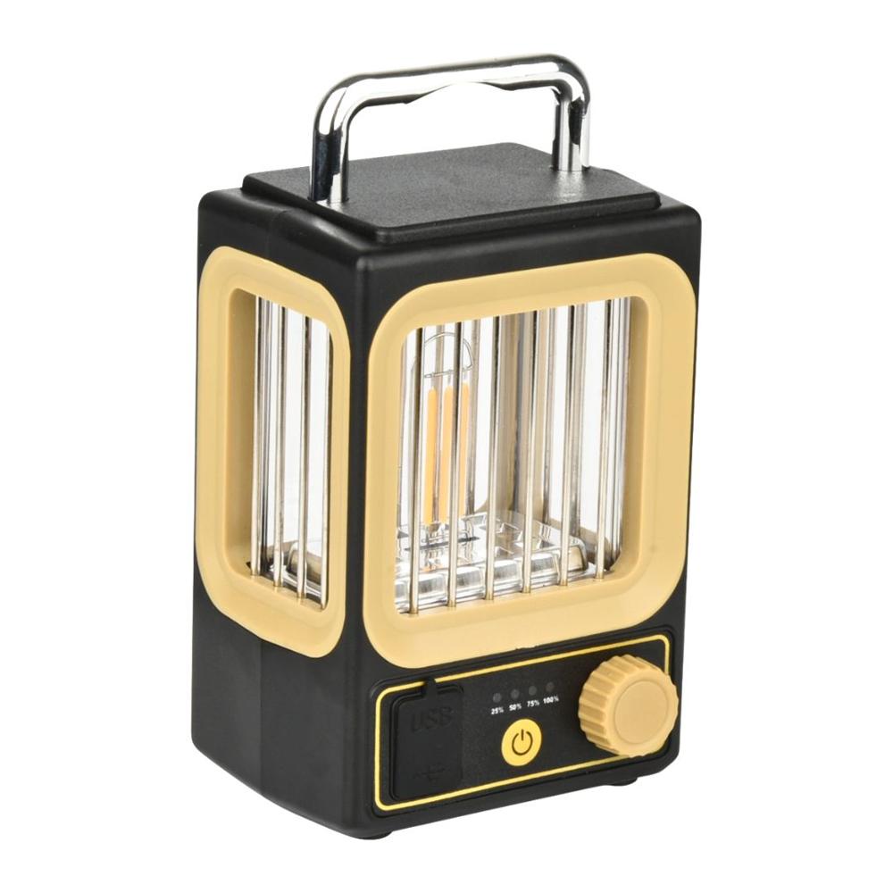 Luz de Camping Solar 2400 mAh con 3 Modos y Power Bank