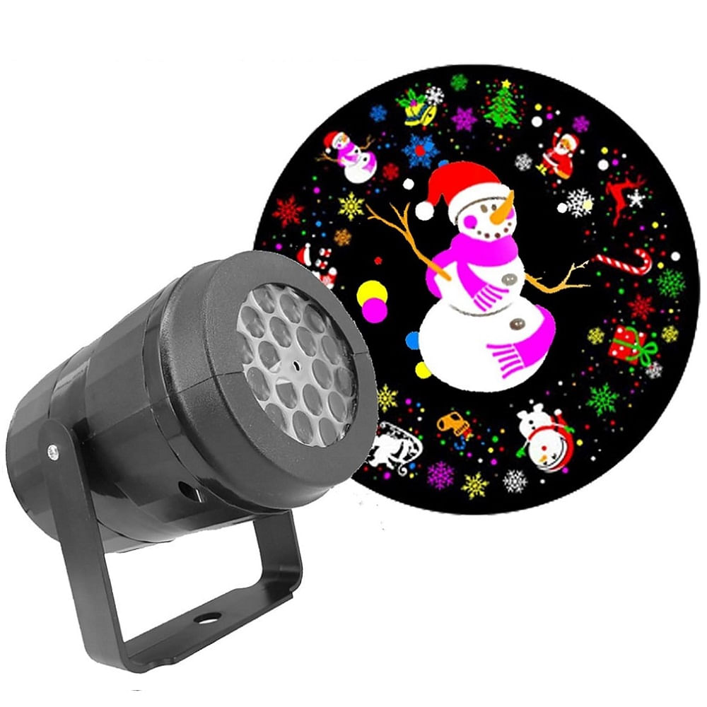 Foco Proyector Navideno con Motivos de Navidad Luces Colorido