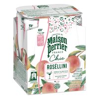 Agua Mineral con Gas MAISON PERRIER Chic Rosellini Lata 250ml Pack 4un