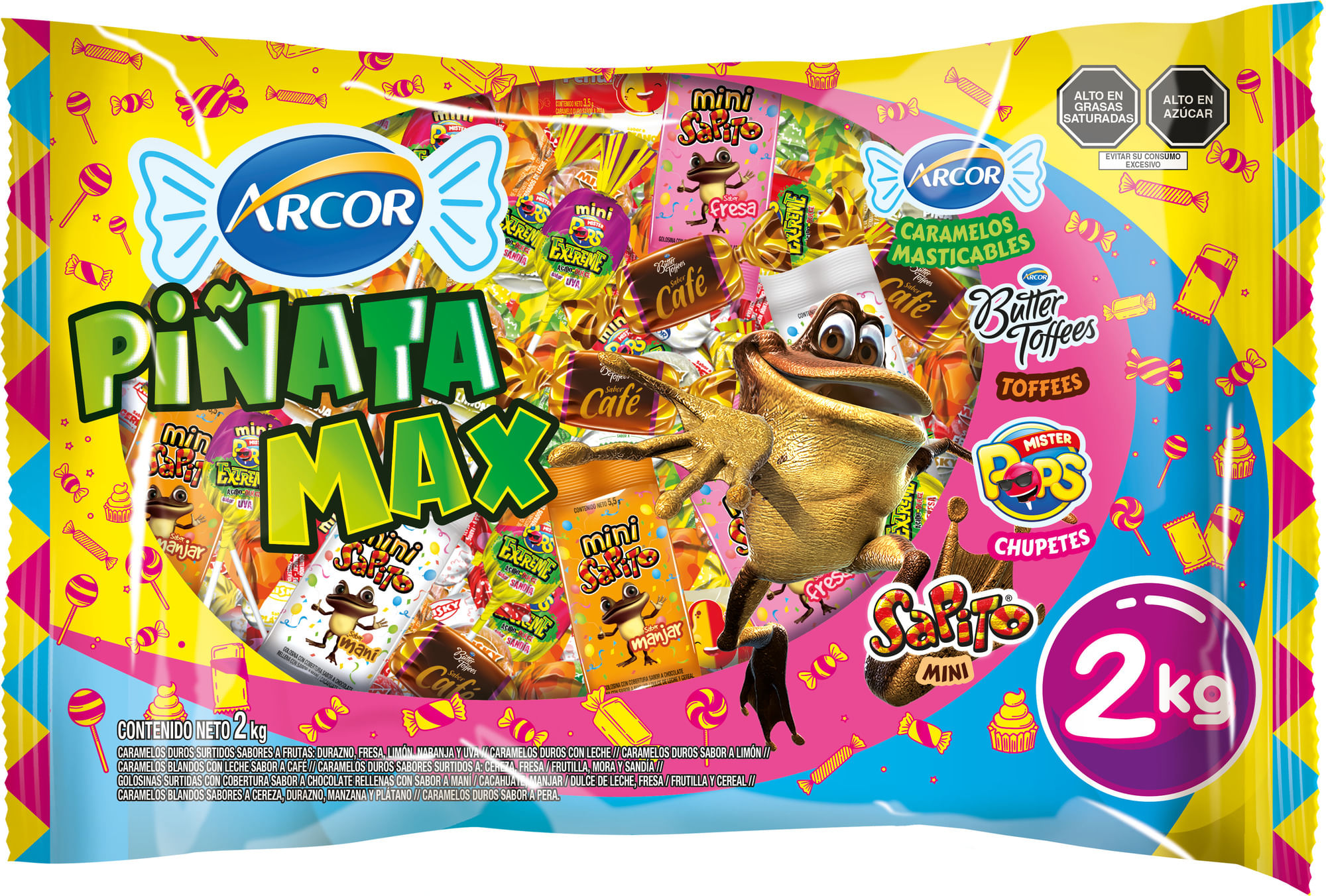 Piñata ARCOR Max Bolsa 2Kg