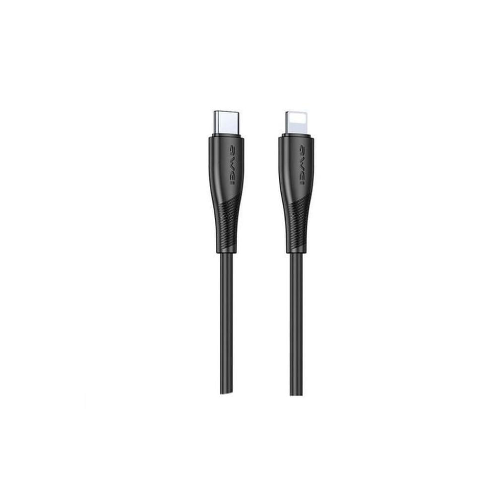 CABLE AWEI CL-182I TIPO-C A LIGHTNING NEGRO