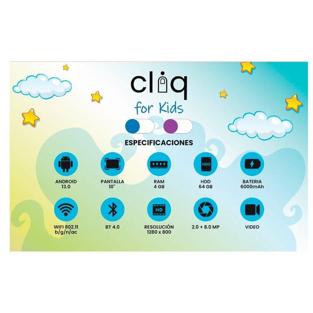 TABLET CLIQ CP20 4GB64GB101 MORADO