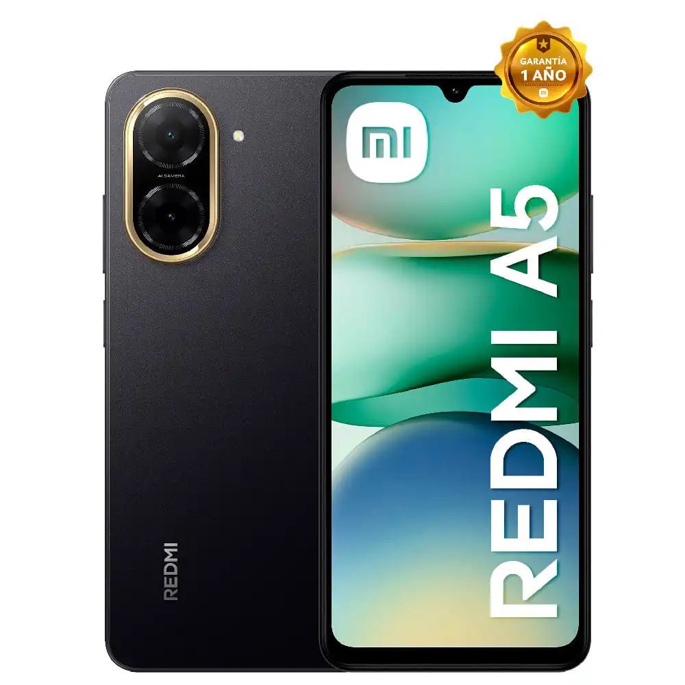 Celular 4G Xiaomi Redmi A5 128GB 4GB 32MP Negro
